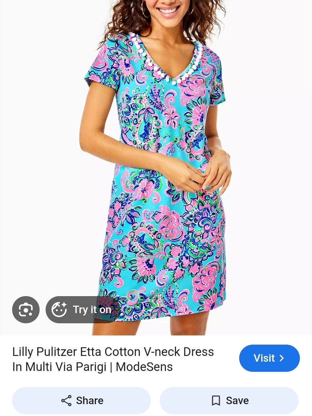 Lilly Pulitzer Etta Citton V-neck Dress